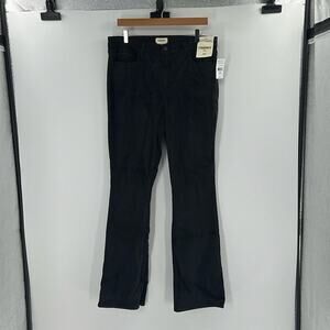 L'AGENCE Selma High Rise Sleek Baby Boot Ribbed Velvet Pants - Black - 34 - NWT